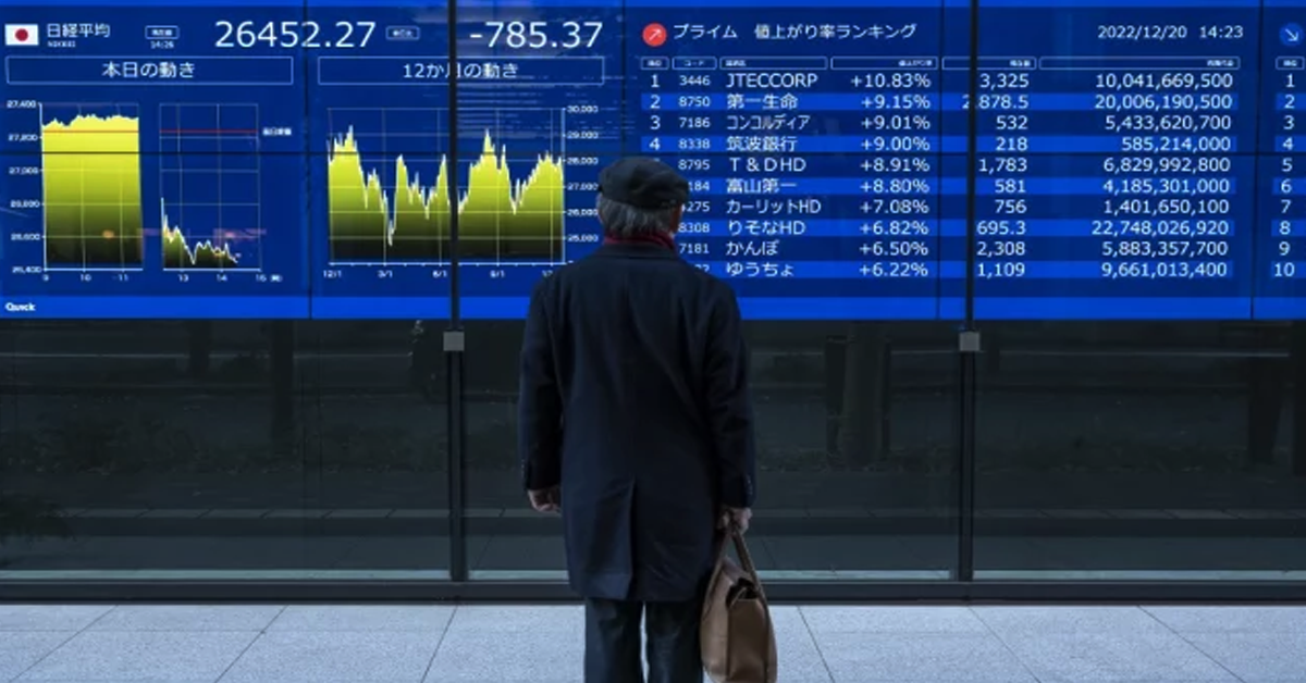 Asian Shares Fall on Bank