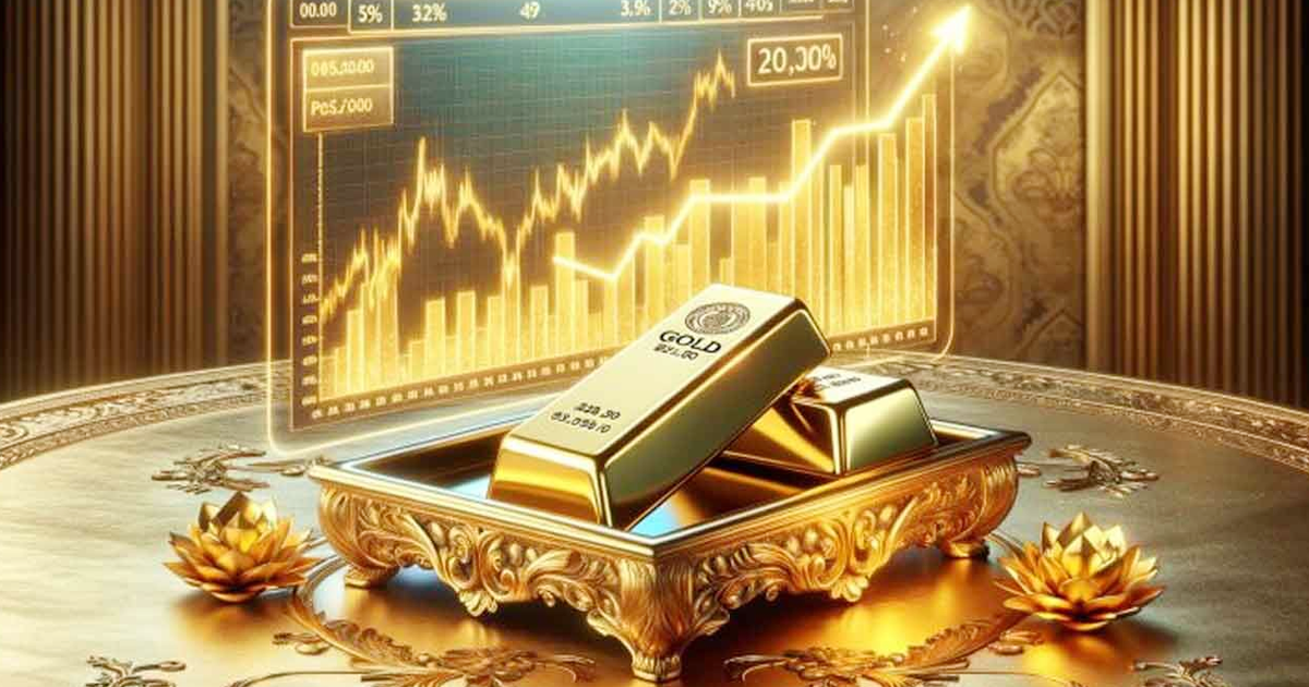 Gold Price Near Two-Week High Amid Upbeat Market Mood