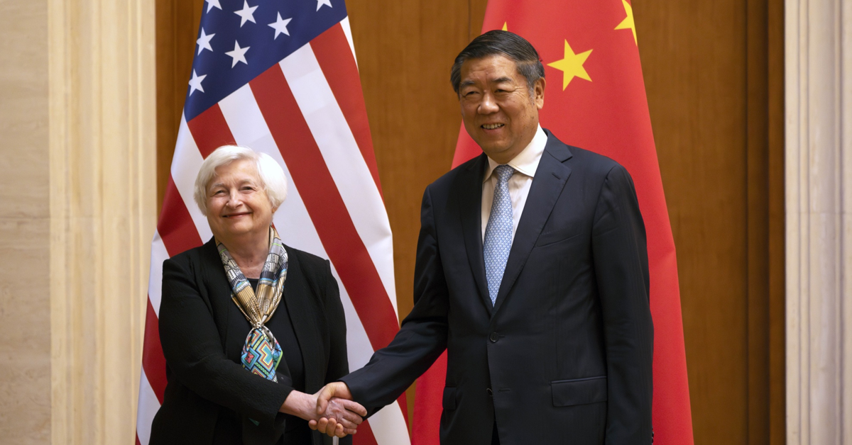 Yellen Calls for China to Transition Away from State-Driven Economic Practices Deemed 'Unfair